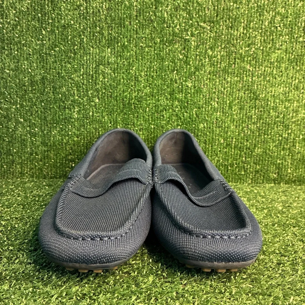 Rothys The Driving Loafer Knit Sustainable Casual Slip On Navy Blue Mens Size 12
